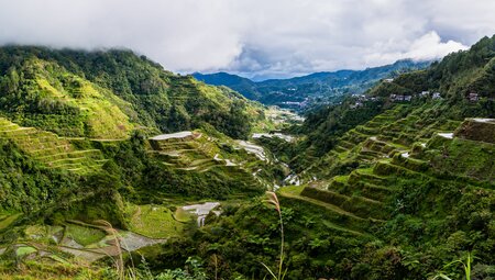 Banaue Rice Terraces in the Cordillera mountain province of the northern Philippines