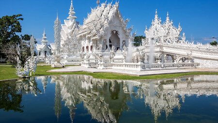 Wat Rong Khun in Chiang Rai, also called the White Temple, Thailand