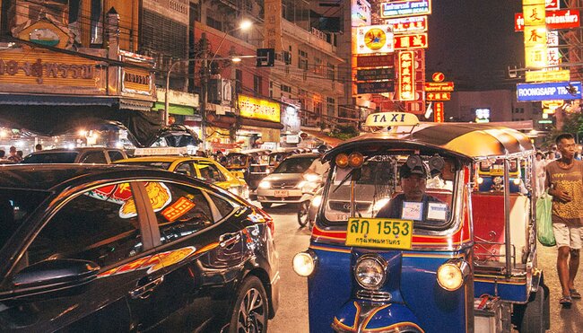 TTPT - City night life and lights in Bangkok