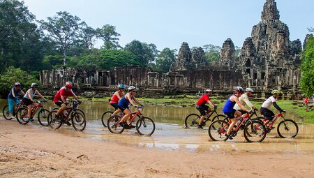 Cycling through the beautiful countryside of Cambodia