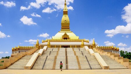 Pha That Luang Temple in Vientiane