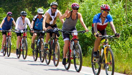 Enjoy the scenery as you cycle through Vietnam