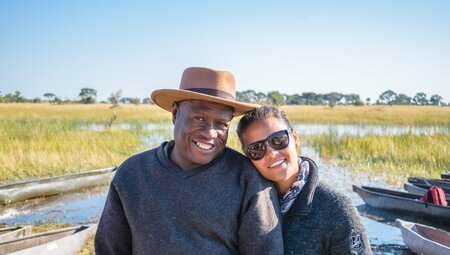 Enjoy the Okavango Delta and your local guide with Intrepid Travel
