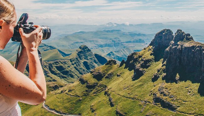 Hike through the Drakensberg Mountain Range in South Africa