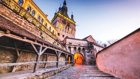 Sighisoara, Transylvania, Romania with it's famous medieval fortified city