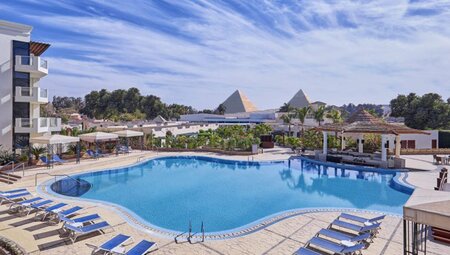 Egypt Accommodation: Movenpick resort in Aswan, view of the Nile