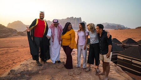 Have fun with the locals in a Bedouin camp in Jordan