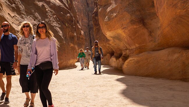 XEPDC - Group tour around Petra led by a local leader