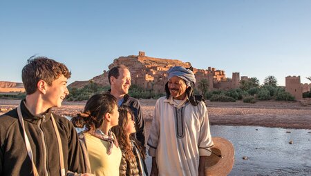 morocco family ait benhaddou