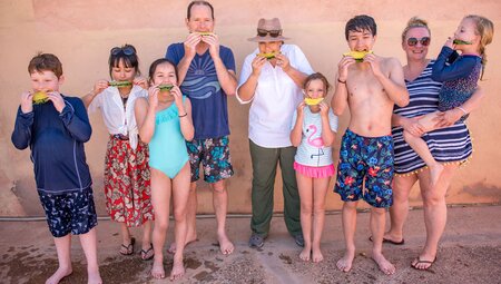 morocco family ait benhaddou