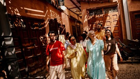 Explore the depths of Marrakech's ancient Medina with Intrepid Travel