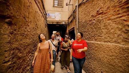 Tour the ancient narrows of Marrakech's Medina in Morocco