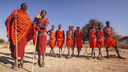 Local Maasai tribespeople in Loita Hills, Kenya