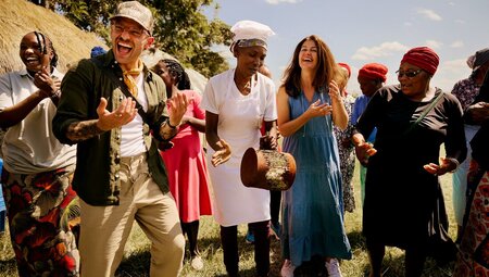 Getting into the music while the cooking waits