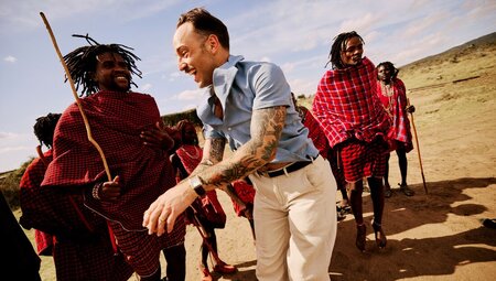 A quick dance in Tepesua village in Loita Hills