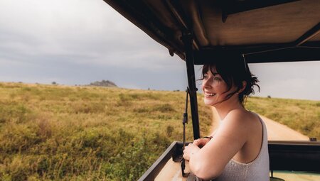 Looking out across Serengeti National Park