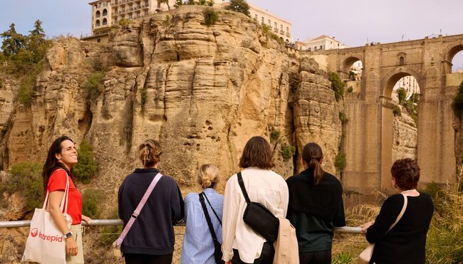 Taking in Ronda and the Puente Nuevo Bridge on a cliffside walk