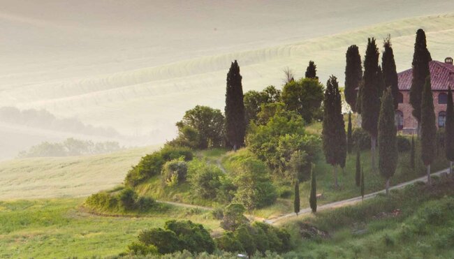 Italy Tuscany House Hill