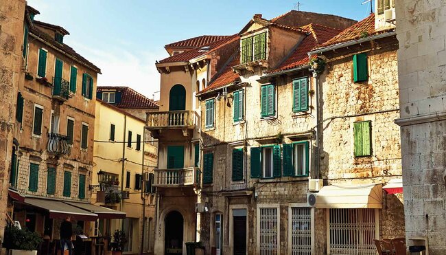 old town houses in split, croatia
