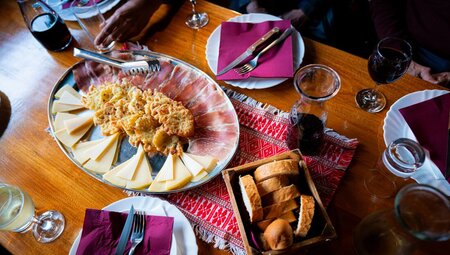Authentic local family made dinner in Korcula island, Croatia