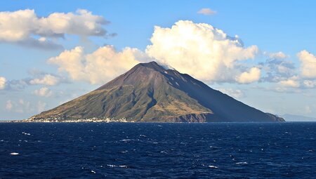 Stromboli volcano in Italy