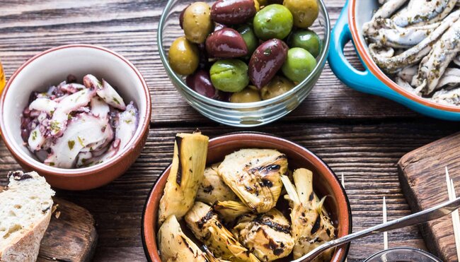 Selection of spanish tapas