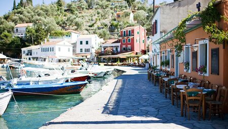 Paxos harbour, Greece