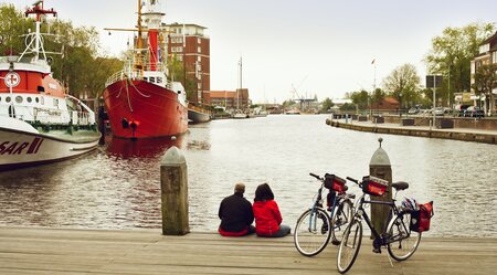 Ostfriesland Fluss in Emden