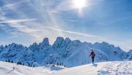 Schneeschuhwandern im Südtiroler Villnösstal