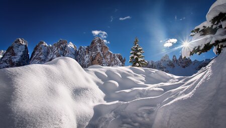 Winterwandern in den Dolomiten - mittel