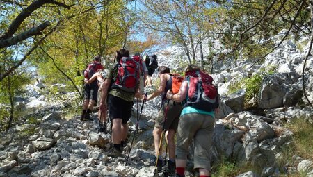 Kroatien Dalmatien Wandergruppe