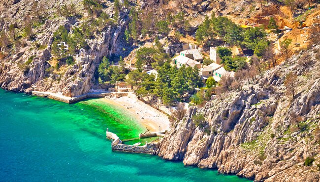 Kroatien Dalmatien Strand Pisak