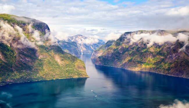 Norwegen Aurlandsfjord