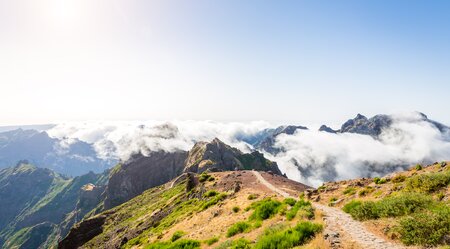 Wanderweg in den Picos Madeiras