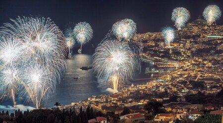 Madeira Feuerwerk Silvester Funchal