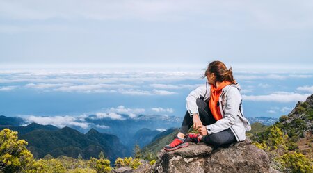 Madeira Wanderin Aussicht