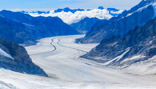 Über den größten Gletscher der Alpen