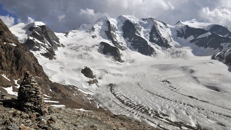 Die Höchsten der Ostalpen: Piz Bernina (4.049 m) & Piz Palü (3.900 m)