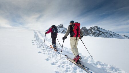 Silvester an der Jenatschhütte - Skitouren oberhalb des Julierpasses