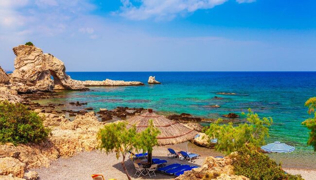 Rhodos Radreise - Quer über die Insel