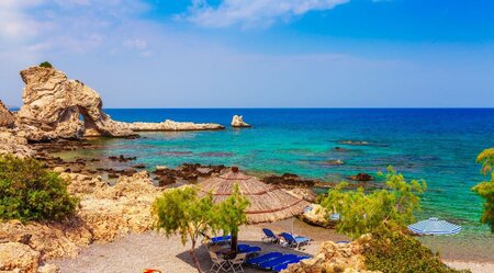 Rhodos Radreise - Quer über die Insel