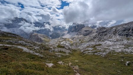 Die Dolomiten vom Pragser Wildsee