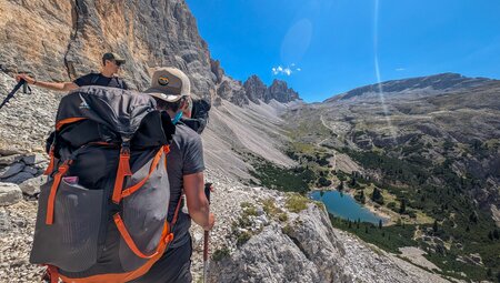 Dolomiten von Cortina, via Pocol und Misurina