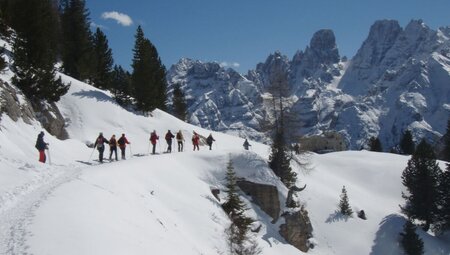 Winterwandern in den Dolomiten - mittel