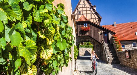 Ochsenfurt Gasse Radfahrer