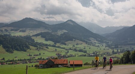 Fahrradstrecke mit Aussicht