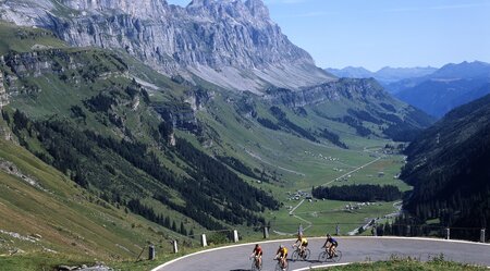 Fahrradstrecke mit Panorama 