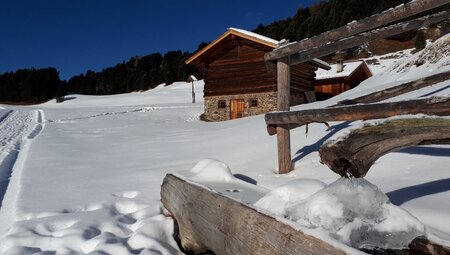 Schneeschuhwandern im Südtiroler Villnösstal