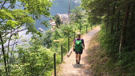 Soleleitungsweg Wanderer Hallstatt