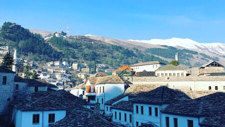 Gjirokaster Dorfblick